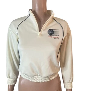 H&M Half Zip Sweatshirt Kids 6X/7 Unisex Light Yellow NYC Athletic Club - Picture 1 of 12