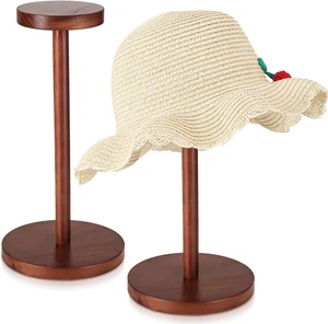 Chunful 2 Piezas Sombrero Expositor Madera Rústica Sombrero Soporte Peluca De Colección - Imagen 1 de 7