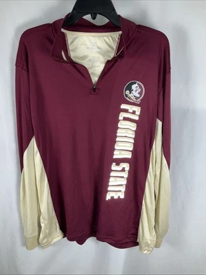Pullover de fútbol americano con cremallera frontal cuarto grande Florida State Colosseum para hombre nuevo con etiquetas NCAA Foto 1 de 4