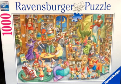 Ravensburger 1000 pc Midnight at the Library 2020 jigsaw puzzle Rare - Image 1 of 2