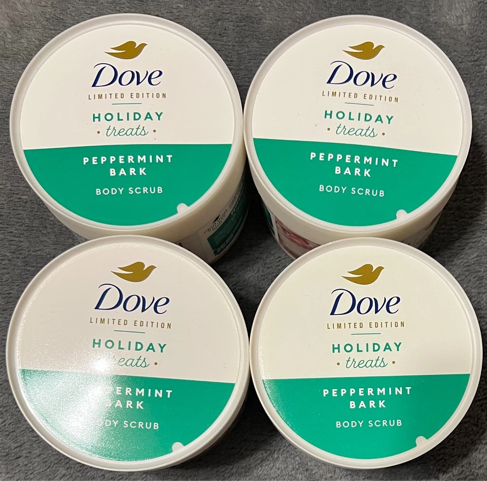 2-Pack Dove Exfoliating Body Scrub Peppermint Bark Limited Edition 10.5 oz.