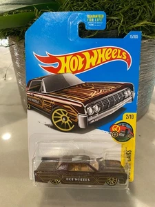 2016 Hot Wheels #15 HW Art Cars '64 Lincoln Continental Car 2/10 Brown w10 Spoke - Picture 1 of 1