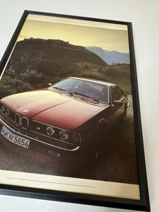 Gerahmtes Original 1985 E24 BMW M635 CSi Magazin Bild Poster Wandbild 40. - Bild 1 von 1