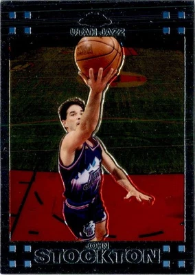 2007-08 Topps Chrome #98 John Stockton Utah Jazz - Image 1 of 2