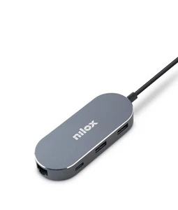 NILOX Mini Dock USB-HDMI, 3 USB 3.0 ETHERNET - Photo 1/5
