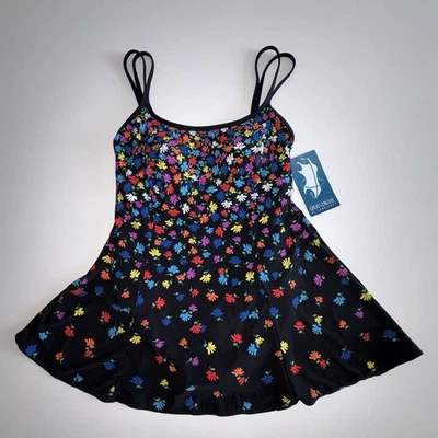 Vestido de baño Longitude gran longitud estampado floral costura princesa talla 10 nuevo con etiquetas sin cables Foto 1 de 4