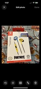 PowerA Fortnite Peely Wired Earbuds Nintendo Switch "New In Box" Code Included - Picture 1 of 2