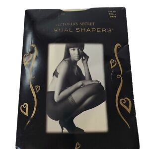 VTG Victoria Secret Sensual Shapers Panty Hose Cream SZ Small Naomi Campbel NWT