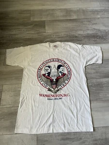 VTG Presidential Vice Presidenti Inauguration Clinton X Gore T Shirt Mens Large - Picture 1 of 10