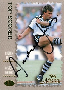 Signed 1994 Wests Magpies NRL Card - Andrew Leeds - Foto 1 di 3