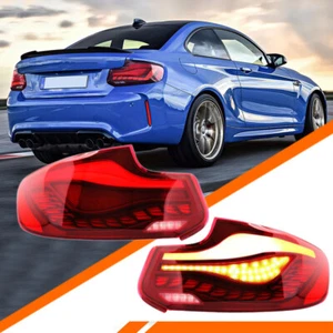 Fanali posteriori rossi nuovi GTS per BMW 14-20 2 Ser.F22 F23 F87 con avviamento luci freno - Foto 1 di 23