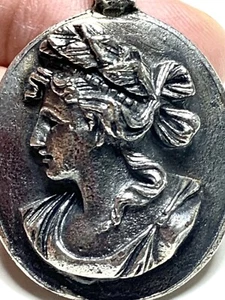 hermoso colgante antiguo Biedermeier - Imagen 1 de 6