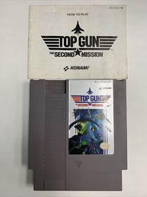 Top Gun: The Second Mission Nintendo NES With Manual