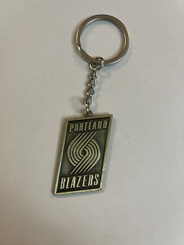Portland Trail Blazers Metal Logo Keychain NBA Key Chain Cover