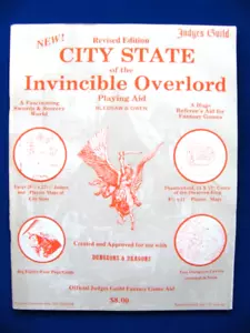 City State Of The Invincible Overlord Revised W/Maps - Judge's Guild 1978 - VG - Picture 1 of 4