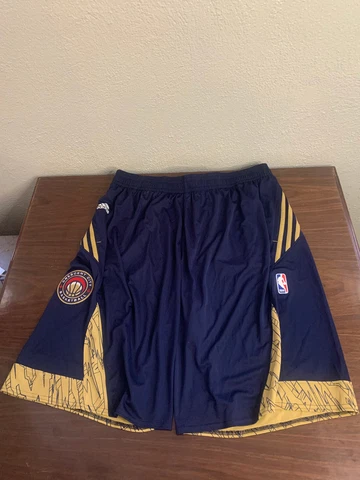 2013-2014 New Orleans Pelicans Basketball Issued Game Shorts Navy adidas 3XL+2 Cover