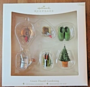 HALLMARK Miniature  Ornaments "GREEN THUMB GARDENING" 2007  - Picture 1 of 3