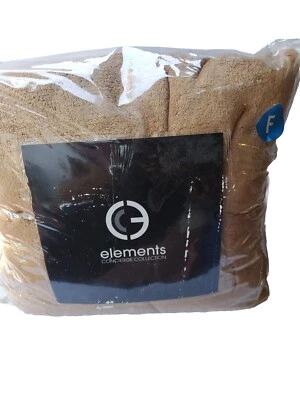 Elements Concierge Collection Plush Blanket with 3pc. Full Sheet Set, Tan - Image 1 of 2