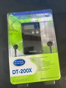 Sangean DT-200x FM-Stereo/AM/TV Pocket Radio BRAND NEW SEALED