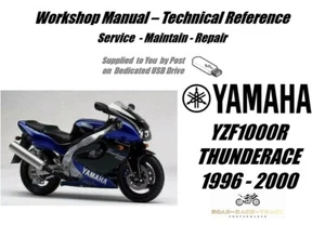 Yamaha YZF1000R Thunderace Service Repair Workshop Manual USB 1996 - 2000 - Picture 1 of 11