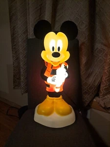 Disney Mickey Santa Christmas Blow Mold Light Up Decor 24" Candy Cane. PLS READ. - Picture 1 of 3