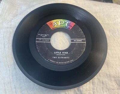 The Elegants~Little Star~Apt Records~ 45-25005~1958 Doo-Wop~VG+ - Image 1 of 4