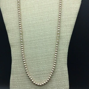 Schöne Banana Republic Silber Ton Perlen Scheibe Strass Zwischenring Flapper 38" - Bild 1 von 10