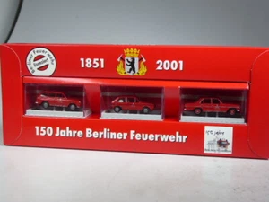 (YG-35, HR) Brekina Set 150 Jahre Berliner Feuerwehr, 3 Modelle in OVP - Bild 1 von 1