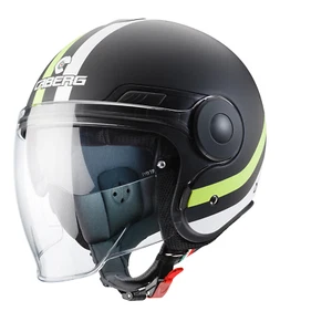 Casco de motocicleta Caberg Uptown cronógrafo mate negro blanco amarillo flo - Imagen 1 de 9