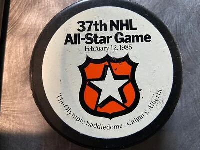 1985 37th NHL All-Star Game Official Game Puck Calgary, Alberta General Tire - Image 1 of 2