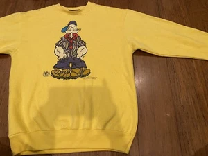 Vintage Popeye Yellow Bonds Pullover Jumper 1995 - Picture 1 of 10