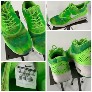 Nike Air Max Thea Print Sz 8 Women Green Running Shoes 599408-300 YGI A2S-69 - Picture 1 of 11