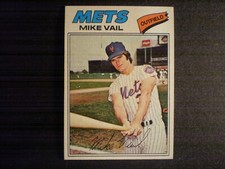 1977 Topps Baseball Mike Vail Card # 246