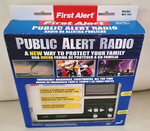 First Alert WX-167 NOAA Digital PUBLIC ALERT EMERGENCY/WEATHER RADIO *New In Box - Picture 1 of 6