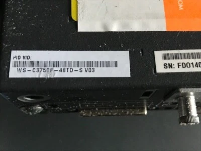 Cisco  Catalyst (WS-C3750E-48TD-S) 48-Ports-Ports Rack-Mountable Switch Managed - Image 1 of 3