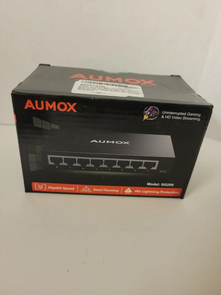 Aumox 8-Port Gigabit Unmanaged Ethernet Switch, Business Ethernet Splitter, Home - Image 1 of 1