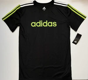 adidas Boys Black Active Top Size Large 14/16 - Picture 1 of 5