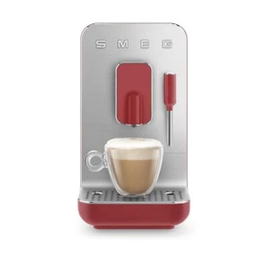 Smeg BCC02RDMUS Red Auto Coffee Machine w/ Steamer & Burr Grinder (Open Box) - Picture 1 of 7