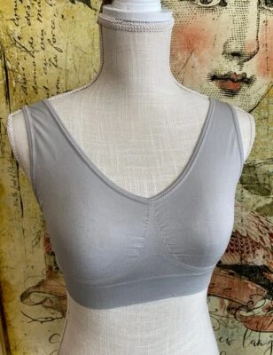 Sujetador Rhonda Gris Cizalla Sin Costuras Original Ahh Comfort Nuevo Foto 1 de 4