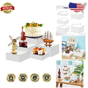 Multi-Functional Acrylic Display Risers Set - Perfect for Buffets & Crafts - Picture 1 of 9