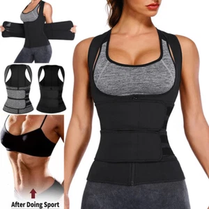 Women Waist Trainer Vest Slimming Shapewear Hot Sauna Sweat Body Shaper Fitness - Picture 1 of 22