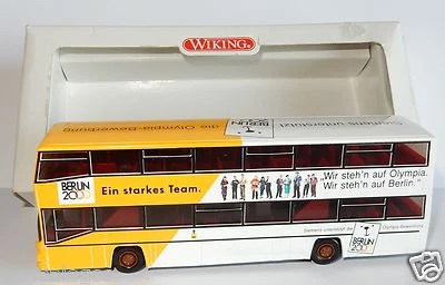 WIKING HO 1/87 BUS MAN D89 BERLIN 2000 ligne 100 zoolog garten ZOO #73101 box 1 - Photo 1/4