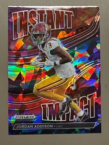 2023 Panini Prizm Draft Picks - Instant Impact Jordan Addison #II-9 Gold Ice... - Picture 1 of 2