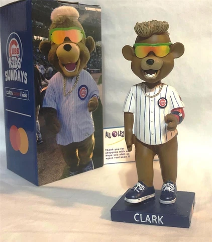 2019 CHICAGO CUBS MASCOT CLARK "JAVI BEAR" SGA *KIDS ONLY* BOBBLEHEAD ~ NIB Cover