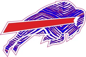 Buffalo Bills Zubaz Full Football Helmet Decals - Picture 1 of 3