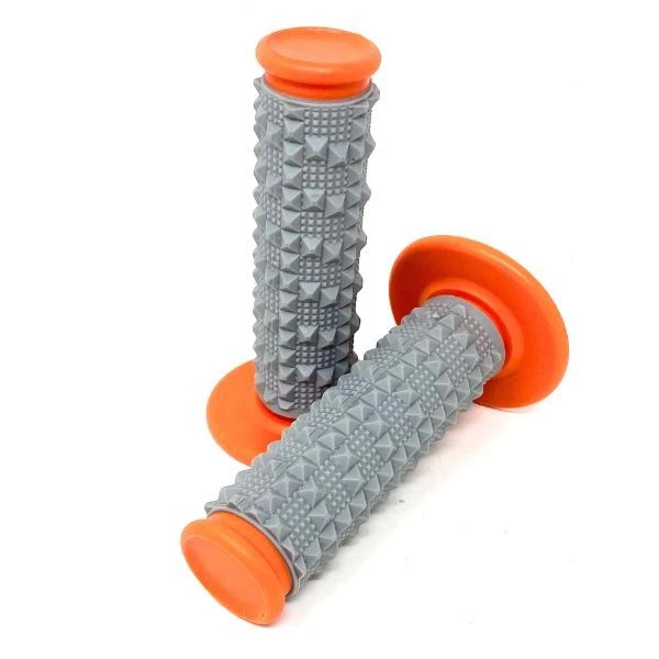 Empuñaduras manillar naranja gris para Kawasaki KX125 KX250 Foto 1 de 1