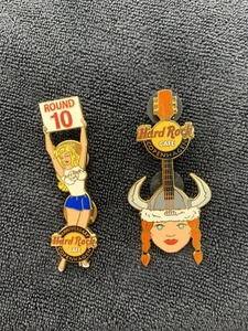 Hard Rock Cafe Pin Copenhagen Damen Wikinger mit roten Zöpfen, Jubiläumsrunde 10 - Bild 1 von 3