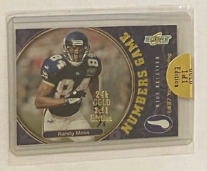 2001 Score Numbers Game #NG6 Randy Moss #/1437 *** 1 Of 1 *** Card