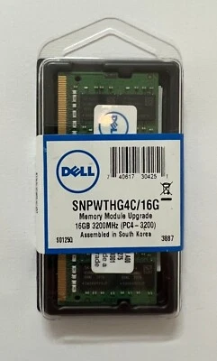 New Dell Memory Module 16GB 2RX8 DDR4 SODIMM 260-pin 3200MHz SNPWTHG4C/16G - Image 1 of 2