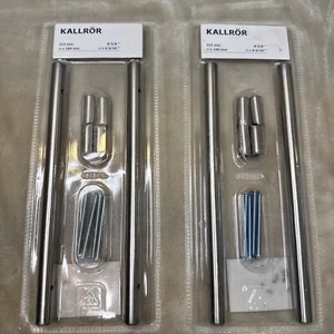 Ikea KALLROR Lansa Stainless Steel Handle Cabinet Drawer Pull 8 3/8" - Set Of 4 - Picture 1 of 4